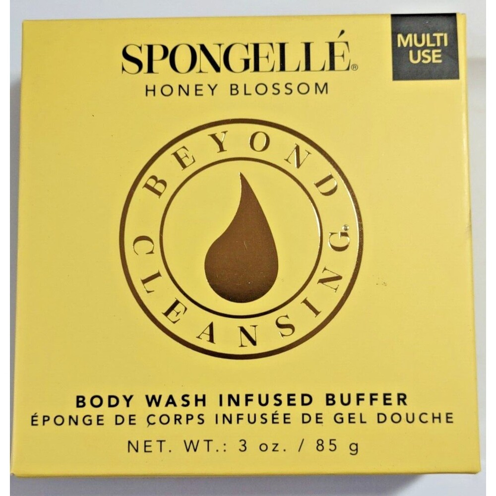 Spongelle Honey Blossom Beyond Cleansing Body Wash Infused Buffer 3 oz Multi Use